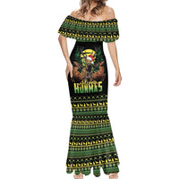 Merry Hunmas Mermaid Dress Hunter Deer Santa Hat - Wonder Print Shop