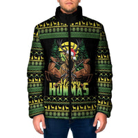 Merry Hunmas Padded Jacket Hunter Deer Santa Hat - Wonder Print Shop