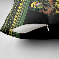 Merry Hunmas Pillow Cover Hunter Deer Santa Hat - Wonder Print Shop
