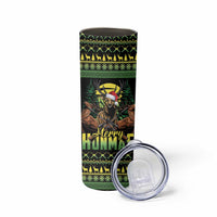 Merry Hunmas Skinny Tumbler Hunter Deer Santa Hat - Wonder Print Shop