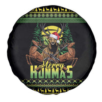 Merry Hunmas Spare Tire Cover Hunter Deer Santa Hat - Wonder Print Shop