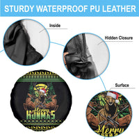 Merry Hunmas Spare Tire Cover Hunter Deer Santa Hat - Wonder Print Shop