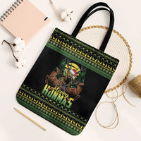 Merry Hunmas Tote Bag Hunter Deer Santa Hat - Wonder Print Shop