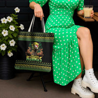 Merry Hunmas Tote Bag Hunter Deer Santa Hat - Wonder Print Shop