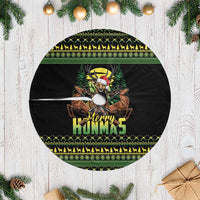 Merry Hunmas Tree Skirt Hunter Deer Santa Hat - Wonder Print Shop