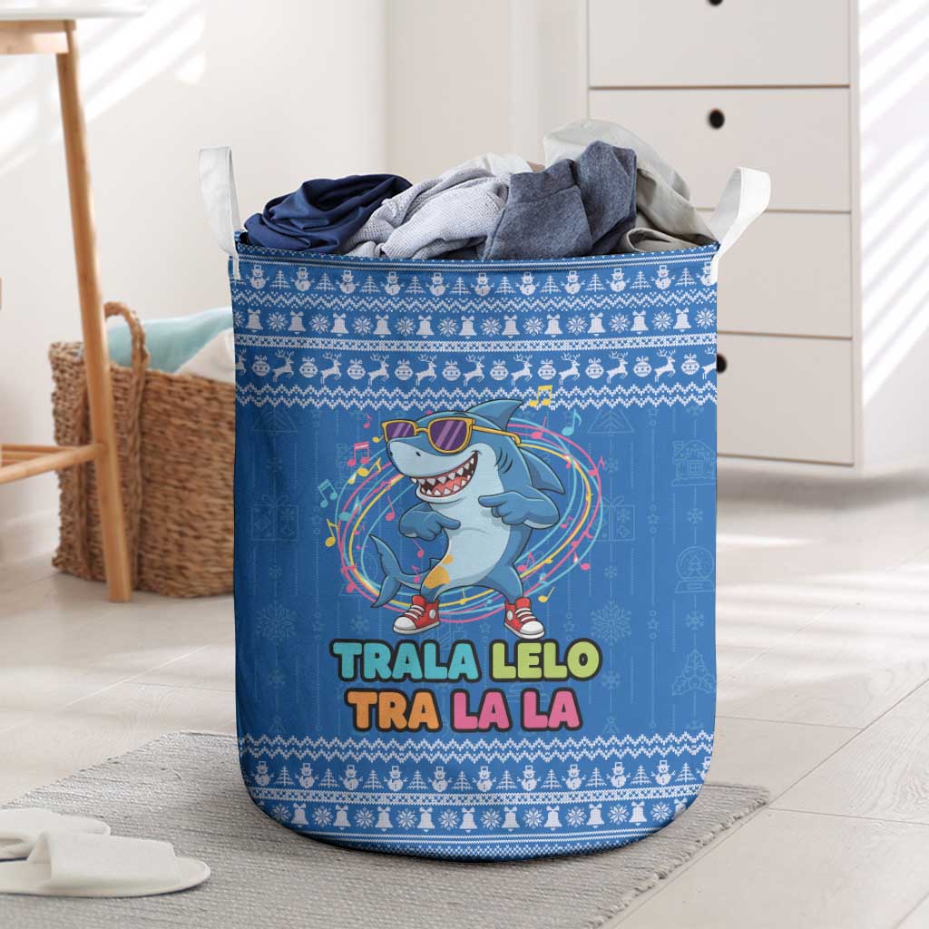 Brainrot Tralalero Tralala Shark Laundry Basket Christmas Funny - Wonder Print Shop