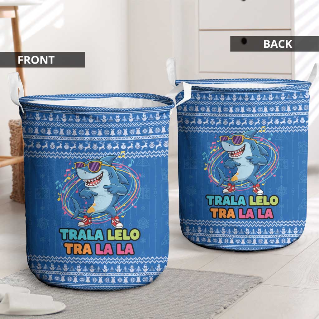 Brainrot Tralalero Tralala Shark Laundry Basket Christmas Funny - Wonder Print Shop