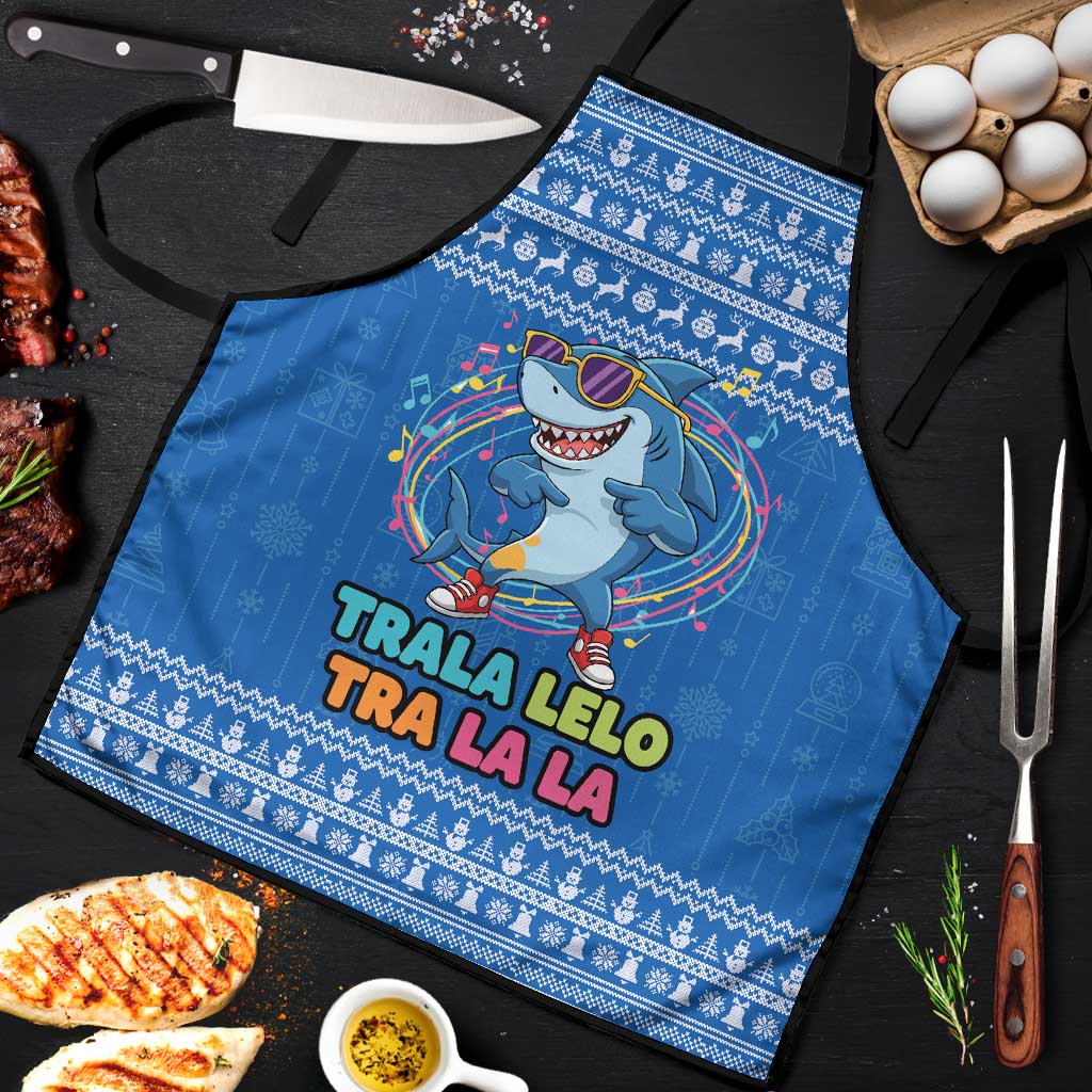 Brainrot Tralalero Tralala Shark Apron Christmas Funny - Wonder Print Shop