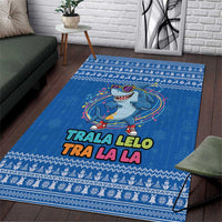 Brainrot Tralalero Tralala Shark Area Rug Christmas Funny - Wonder Print Shop