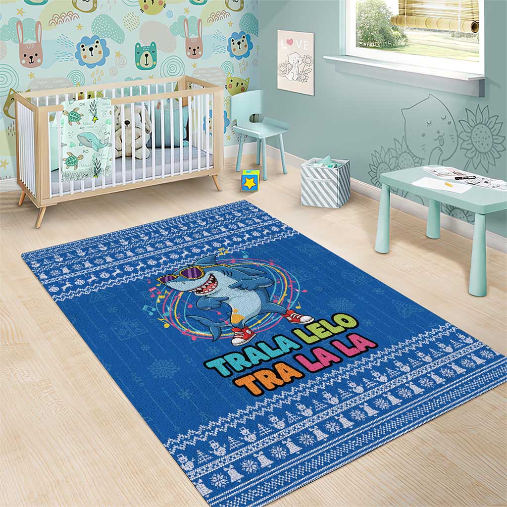 Brainrot Tralalero Tralala Shark Area Rug Christmas Funny - Wonder Print Shop