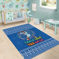 Brainrot Tralalero Tralala Shark Area Rug Christmas Funny - Wonder Print Shop