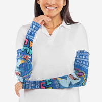 Brainrot Tralalero Tralala Shark Arm Sleeves Christmas Funny - Wonder Print Shop