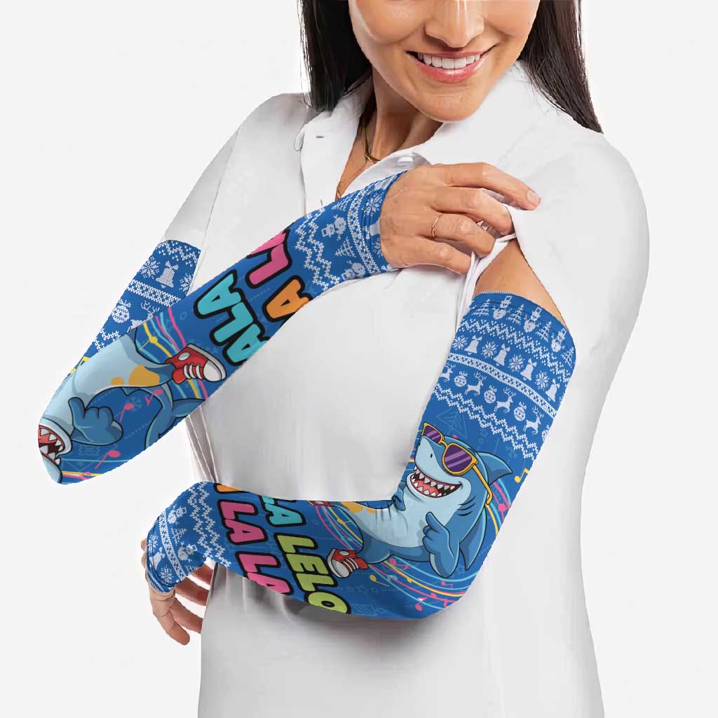 Brainrot Tralalero Tralala Shark Arm Sleeves Christmas Funny - Wonder Print Shop
