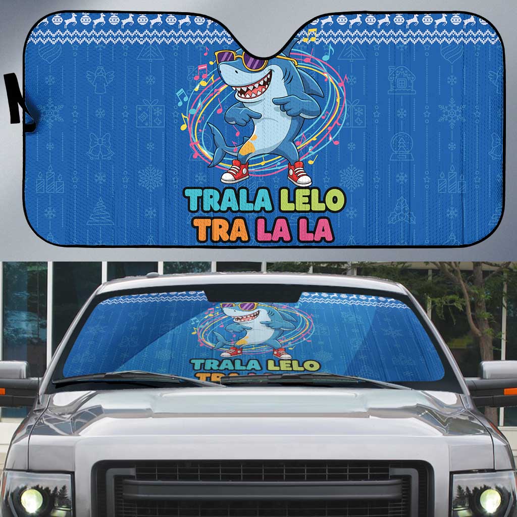 Brainrot Tralalero Tralala Shark Auto Sun Shade Christmas Funny - Wonder Print Shop