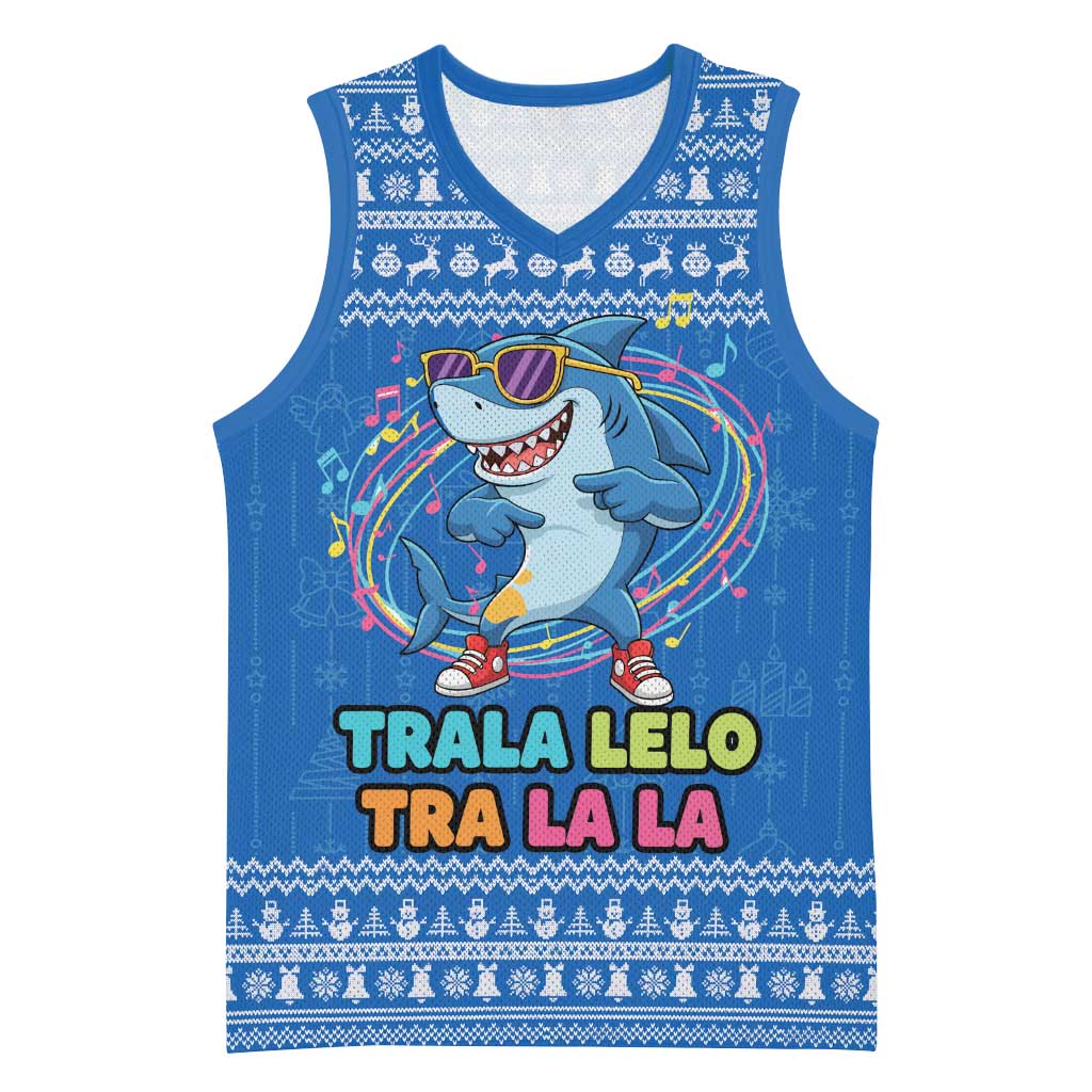 Brainrot Tralalero Tralala Shark Basketball Jersey Christmas Funny - Wonder Print Shop