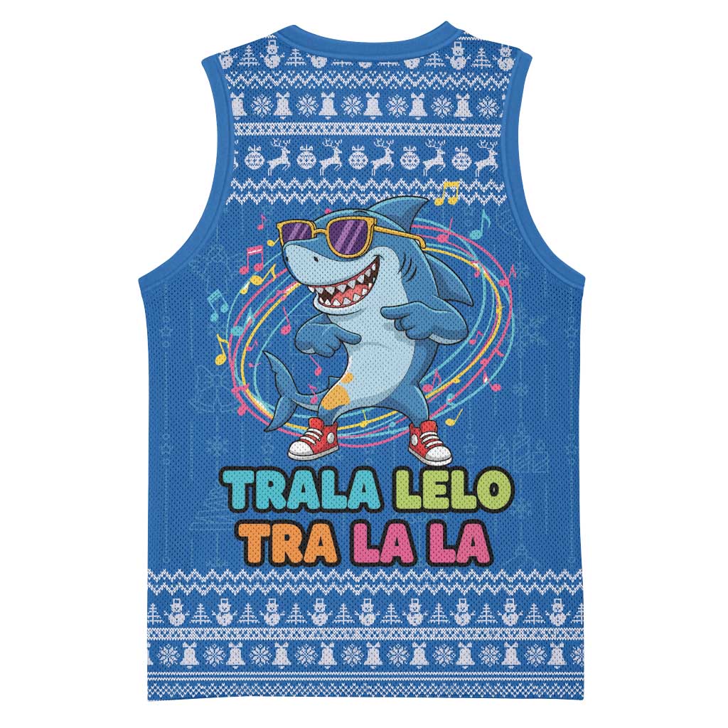 Brainrot Tralalero Tralala Shark Basketball Jersey Christmas Funny - Wonder Print Shop