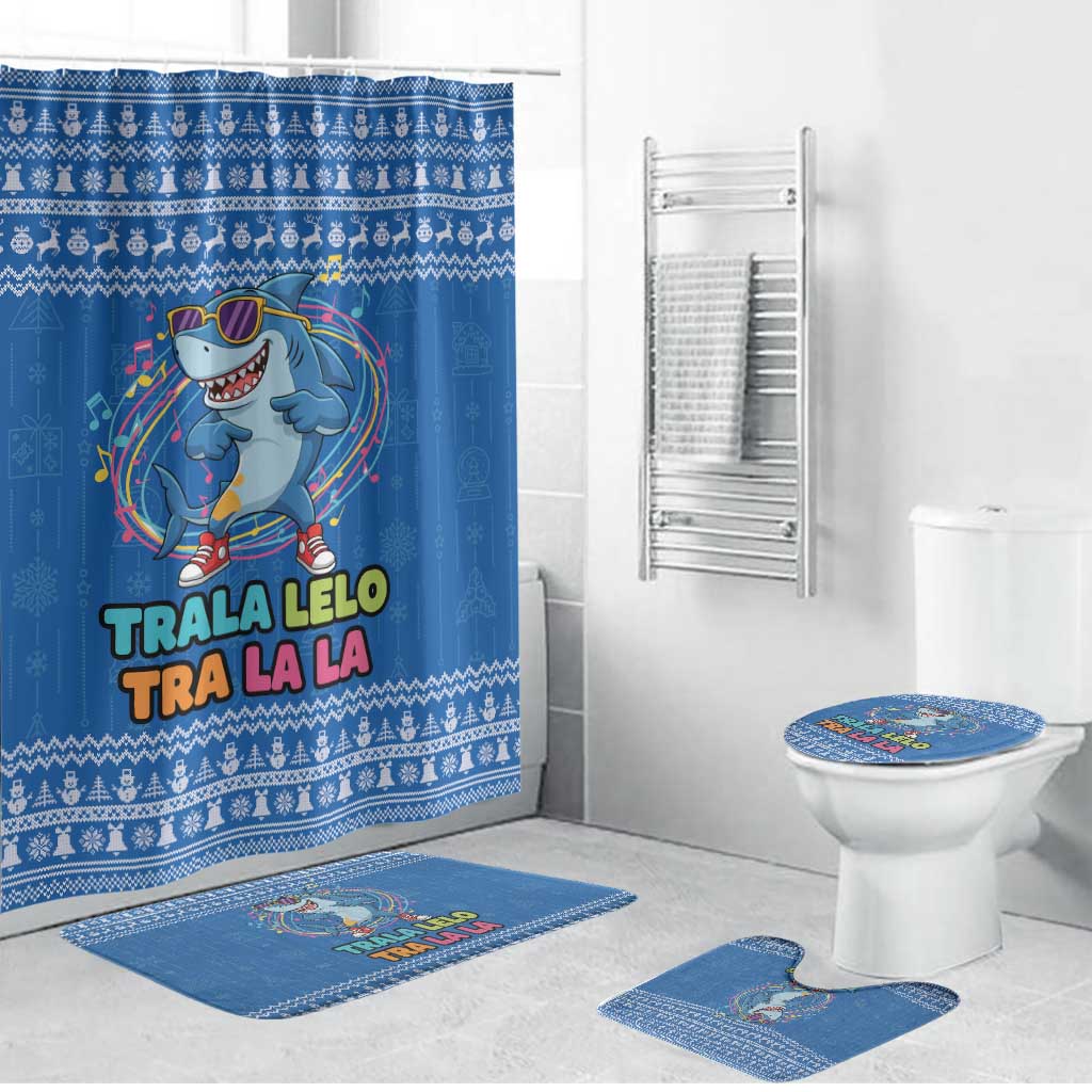 Brainrot Tralalero Tralala Shark Bathroom Set Christmas Funny - Wonder Print Shop