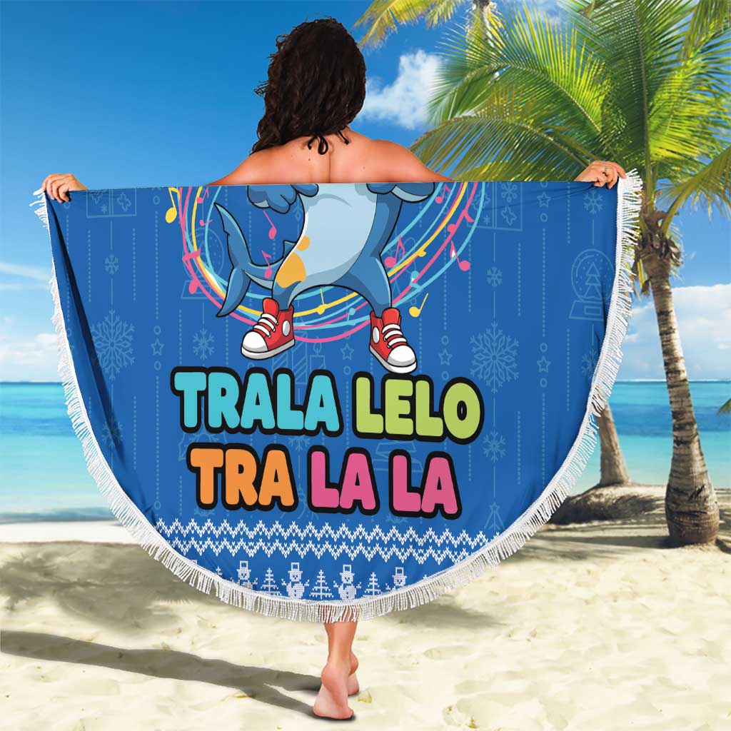 Brainrot Tralalero Tralala Shark Beach Blanket Christmas Funny - Wonder Print Shop
