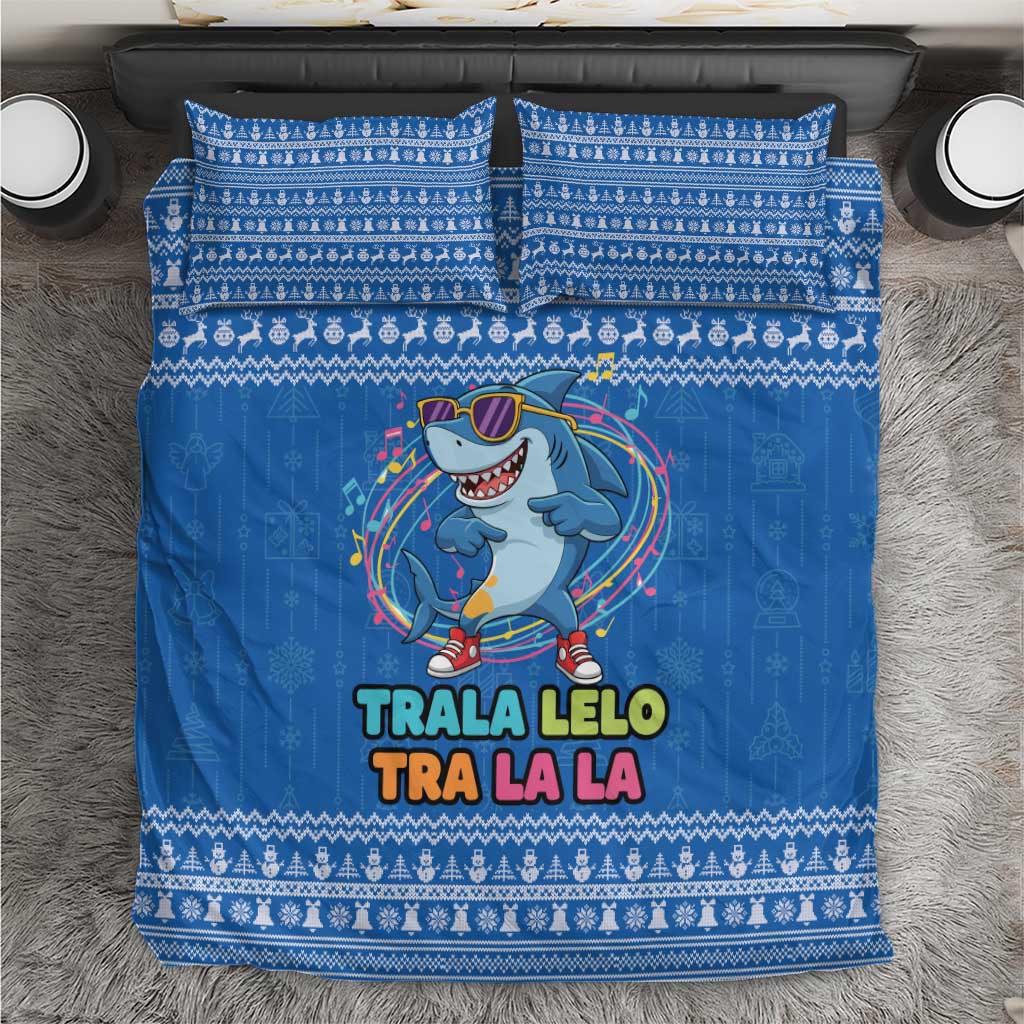 Brainrot Tralalero Tralala Shark Bedding Set Christmas Funny - Wonder Print Shop