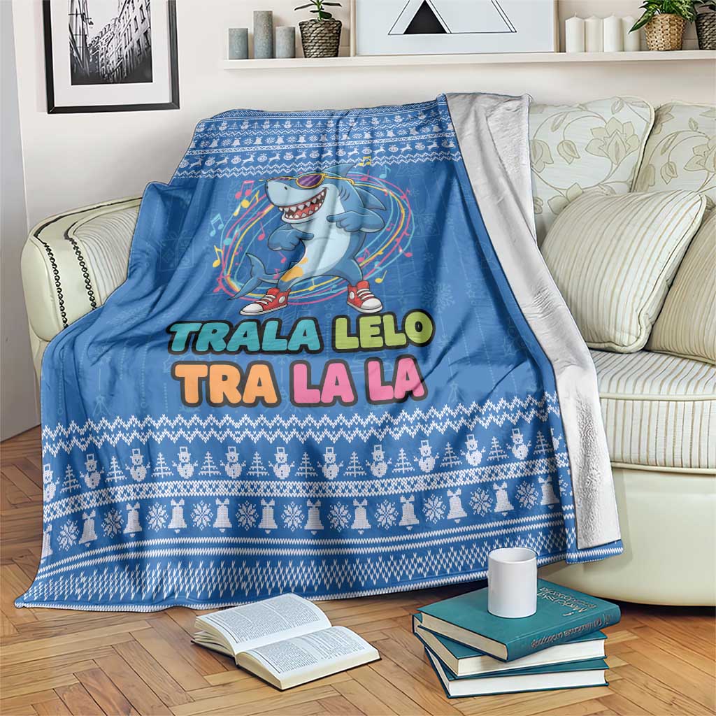 Brainrot Tralalero Tralala Shark Blanket Christmas Funny - Wonder Print Shop