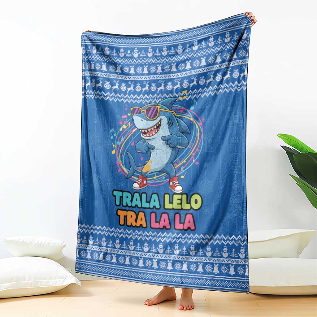 Brainrot Tralalero Tralala Shark Blanket Christmas Funny - Wonder Print Shop