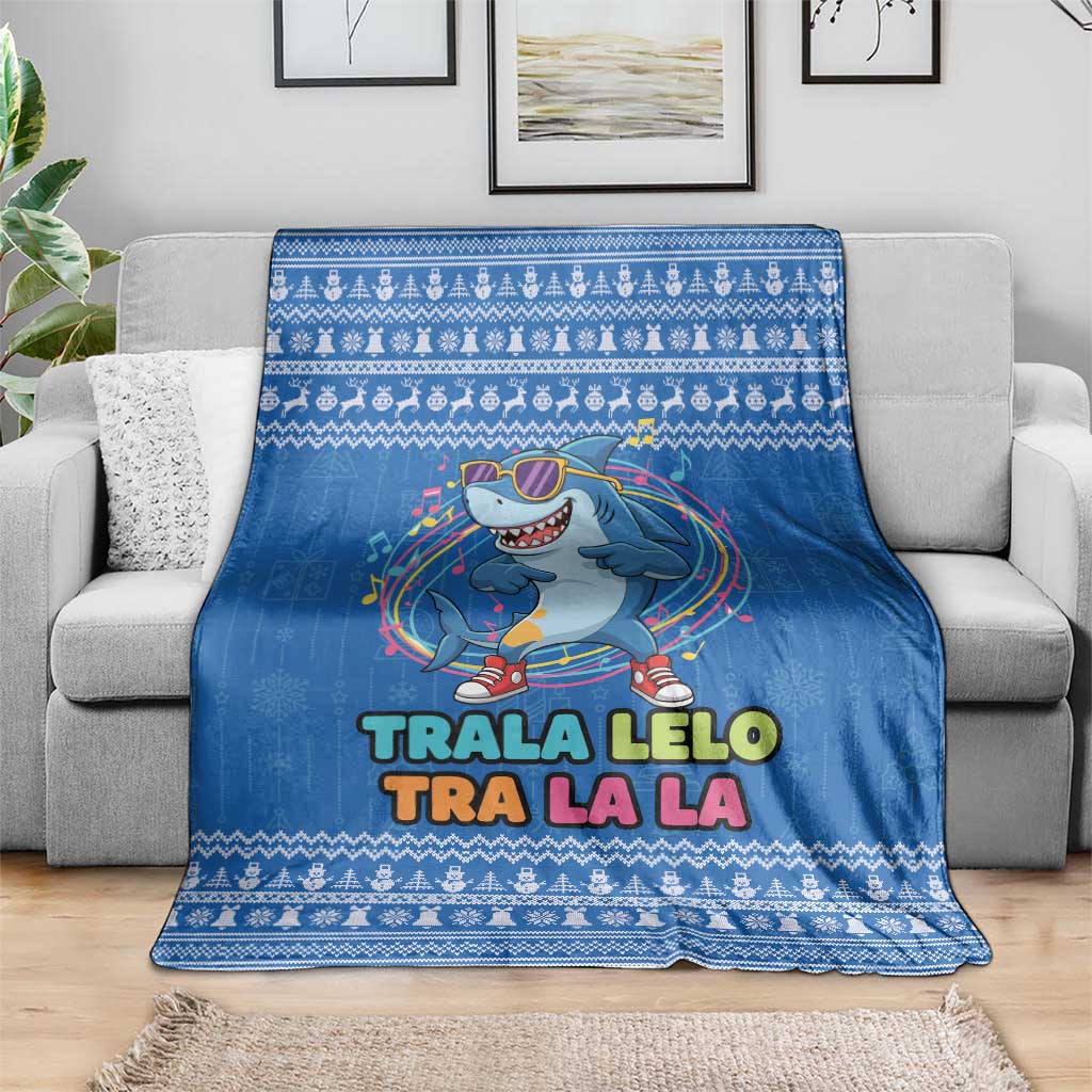 Brainrot Tralalero Tralala Shark Blanket Christmas Funny - Wonder Print Shop