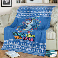 Brainrot Tralalero Tralala Shark Blanket Christmas Funny - Wonder Print Shop