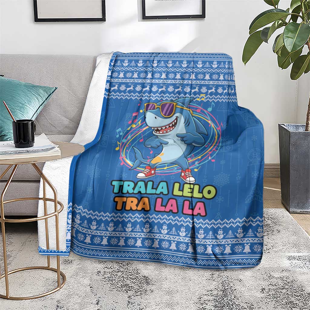 Brainrot Tralalero Tralala Shark Blanket Christmas Funny - Wonder Print Shop