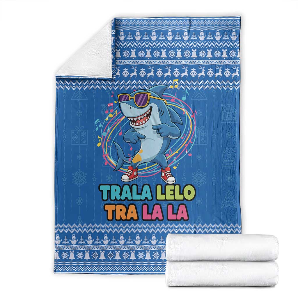 Brainrot Tralalero Tralala Shark Blanket Christmas Funny - Wonder Print Shop