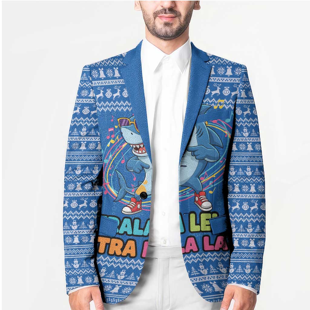 Brainrot Tralalero Tralala Shark Blazer Christmas Funny - Wonder Print Shop