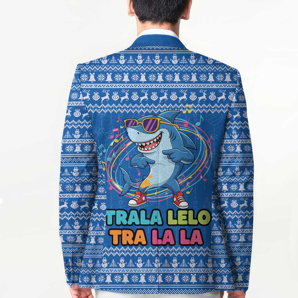 Brainrot Tralalero Tralala Shark Blazer Christmas Funny - Wonder Print Shop