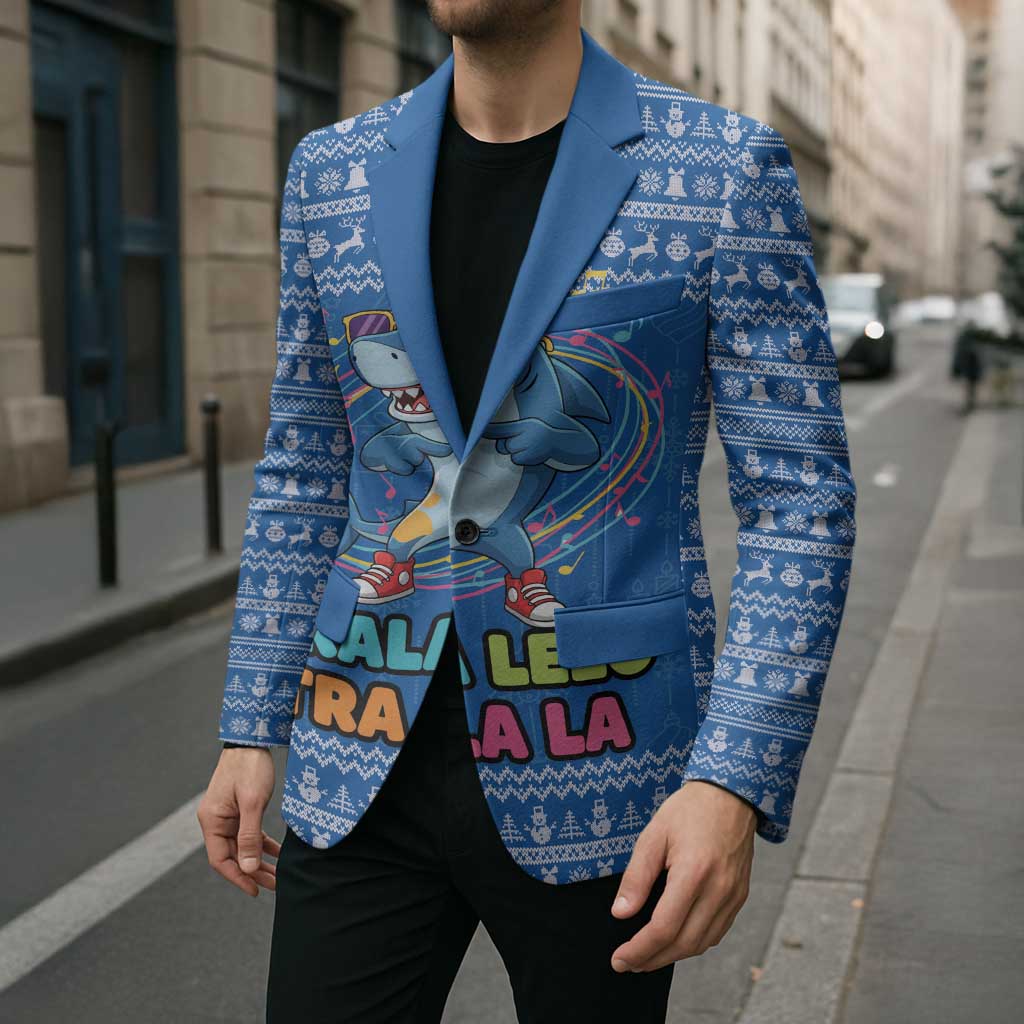 Brainrot Tralalero Tralala Shark Blazer Christmas Funny - Wonder Print Shop