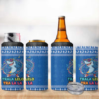 Brainrot Tralalero Tralala Shark 4 in 1 Can Cooler Tumbler Christmas Funny - Wonder Print Shop