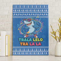 Brainrot Tralalero Tralala Shark Canvas Wall Art Christmas Funny - Wonder Print Shop