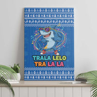 Brainrot Tralalero Tralala Shark Canvas Wall Art Christmas Funny - Wonder Print Shop