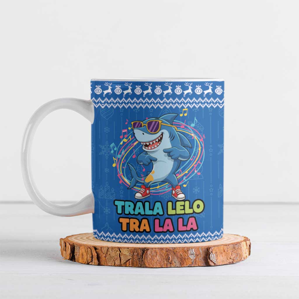 Brainrot Tralalero Tralala Shark Ceramic Mug Christmas Funny - Wonder Print Shop