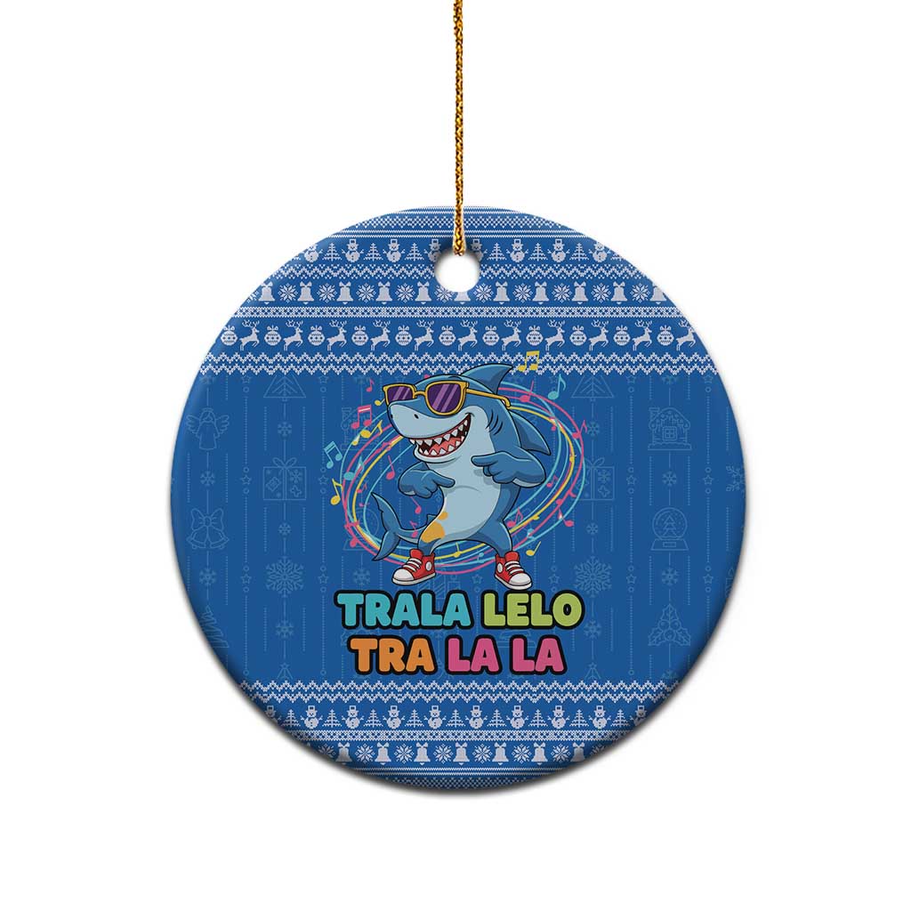 Brainrot Tralalero Tralala Shark Ceramic Ornament Christmas Funny - Wonder Print Shop