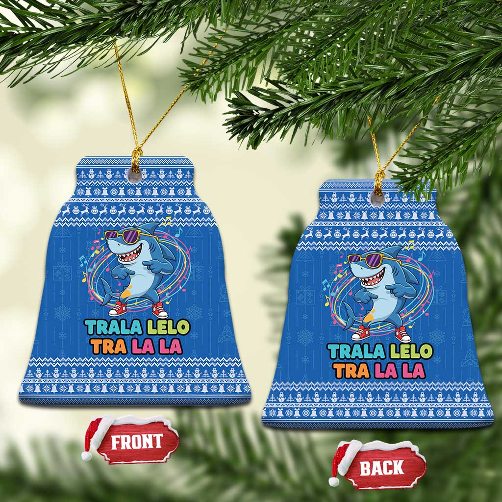 Brainrot Tralalero Tralala Shark Ceramic Ornament Christmas Funny - Wonder Print Shop
