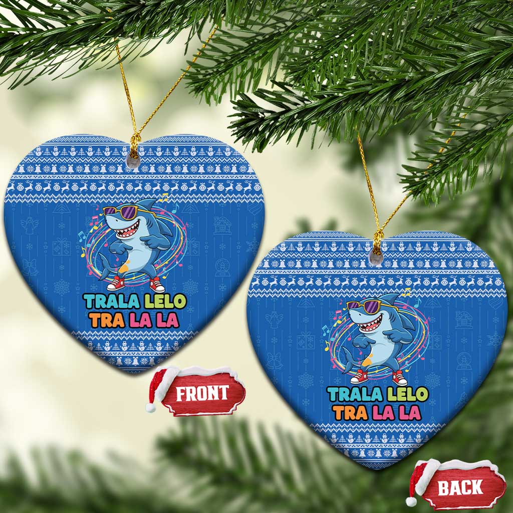 Brainrot Tralalero Tralala Shark Ceramic Ornament Christmas Funny - Wonder Print Shop