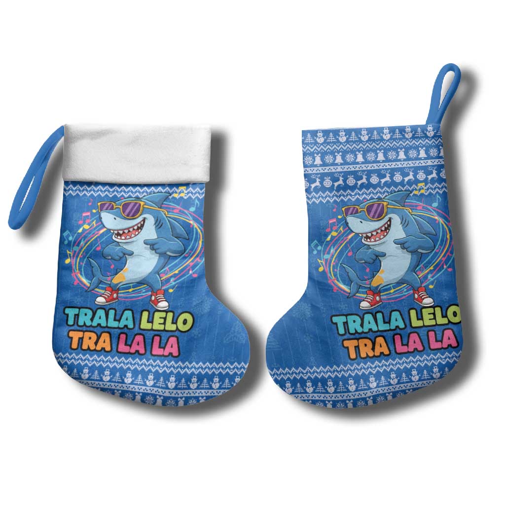 Brainrot Tralalero Tralala Shark Christmas Stocking Christmas Funny - Wonder Print Shop