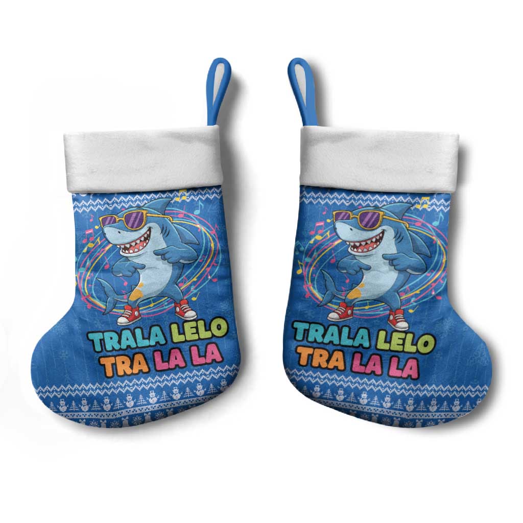Brainrot Tralalero Tralala Shark Christmas Stocking Christmas Funny - Wonder Print Shop
