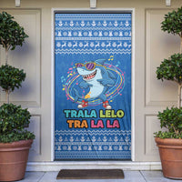 Brainrot Tralalero Tralala Shark Door Cover Christmas Funny - Wonder Print Shop