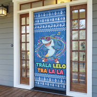 Brainrot Tralalero Tralala Shark Door Cover Christmas Funny - Wonder Print Shop