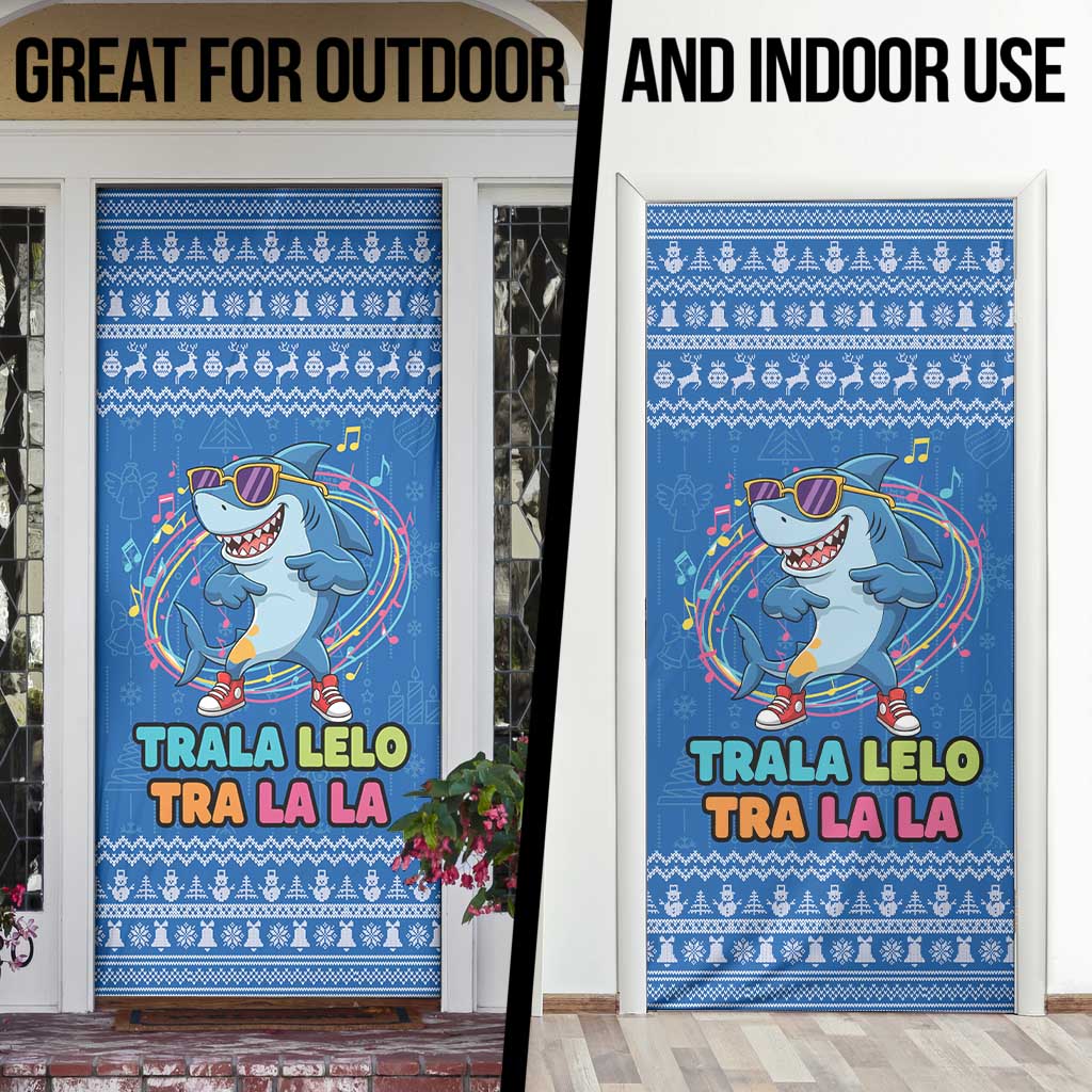 Brainrot Tralalero Tralala Shark Door Cover Christmas Funny - Wonder Print Shop