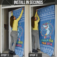 Brainrot Tralalero Tralala Shark Door Cover Christmas Funny - Wonder Print Shop