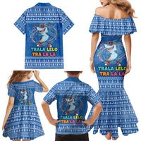 Brainrot Tralalero Tralala Shark Family Matching Mermaid Dress and Hawaiian Shirt Christmas Funny - Wonder Print Shop
