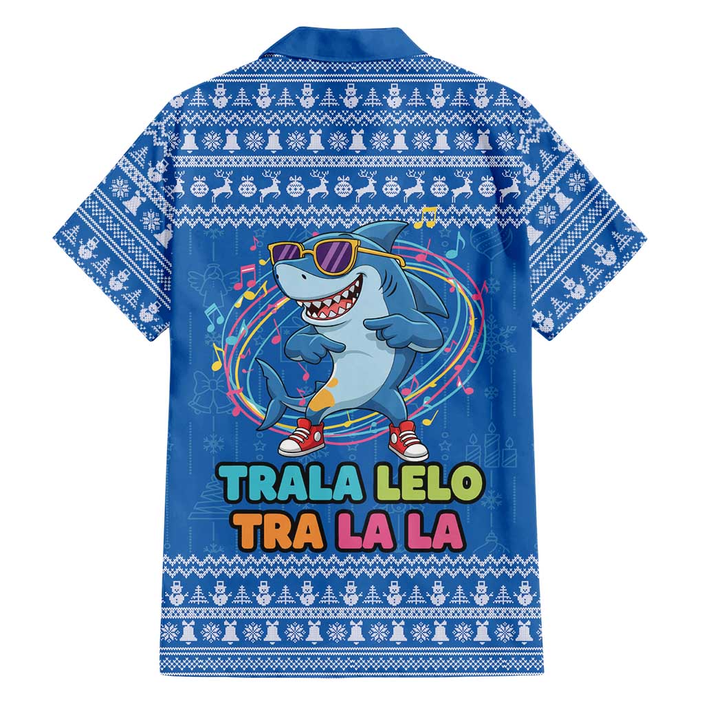 Brainrot Tralalero Tralala Shark Family Matching Off Shoulder Short Dress and Hawaiian Shirt Christmas Funny - Wonder Print Shop