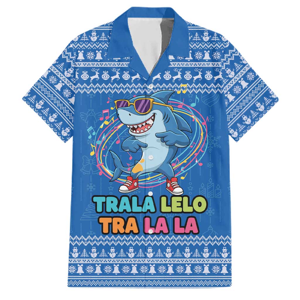 Brainrot Tralalero Tralala Shark Family Matching Puletasi and Hawaiian Shirt Christmas Funny - Wonder Print Shop