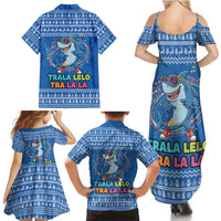 Brainrot Tralalero Tralala Shark Family Matching Summer Maxi Dress and Hawaiian Shirt Christmas Funny - Wonder Print Shop
