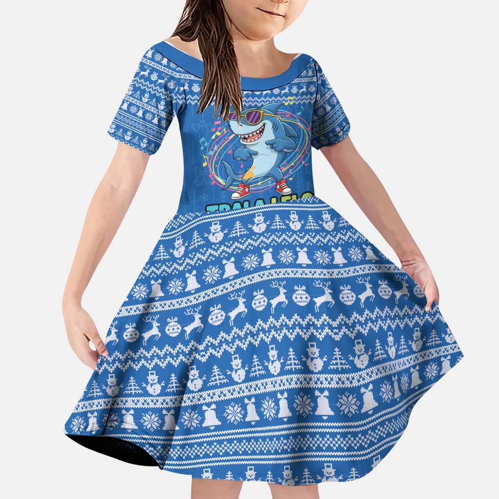 Brainrot Tralalero Tralala Shark Family Matching Tank Maxi Dress and Hawaiian Shirt Christmas Funny - Wonder Print Shop